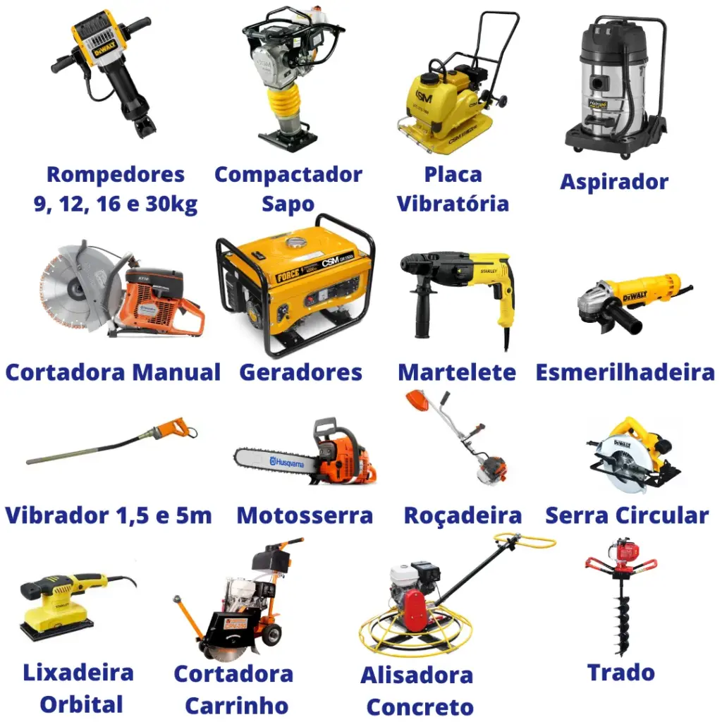 aluguel de equipamentos, vantagens da locação, custo-benefício obra, equipamentos para construção civil, economia na obra, por que alugar equipamentos, amr locaçoes, comprar ou alugar,