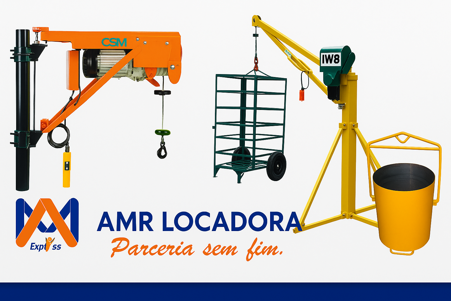 mini guincho para construção, talha elétrica aluguel, mini grua para obra, locação de equipamentos de elevação, equipamento para levantar material de construção, AMR Locadora, construção civil rápida, segurança em obra, economia na construção, agilidade no canteiro de obras
