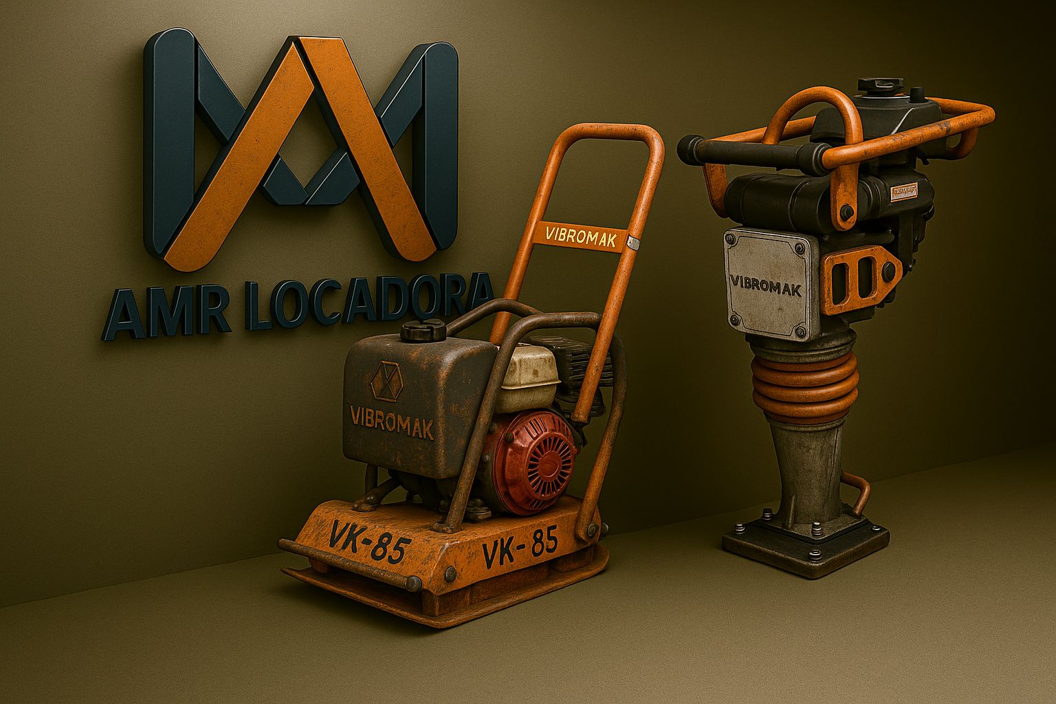 Placa vibratória, compactador de solo, diferença entre placa vibratória e compactador, compactação de solo, qual equipamento usar na compactação, rolinho compactador, rolo compactador, mine rolo compactador, locação de equipamentos para construção civil, AMR Locadora Vitória da Conquista