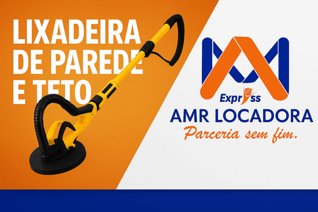 lixadeira de parede | lixadeira de teto | girafa elétrica | aluguel de lixadeira | lixadeira drywall | lixadeira com aspirador | acabamento de obra | ferramentas para pintura | AMR Locadora, locaçoes, aluguel de ferramentas e equipamentos Vitoria da Conquista